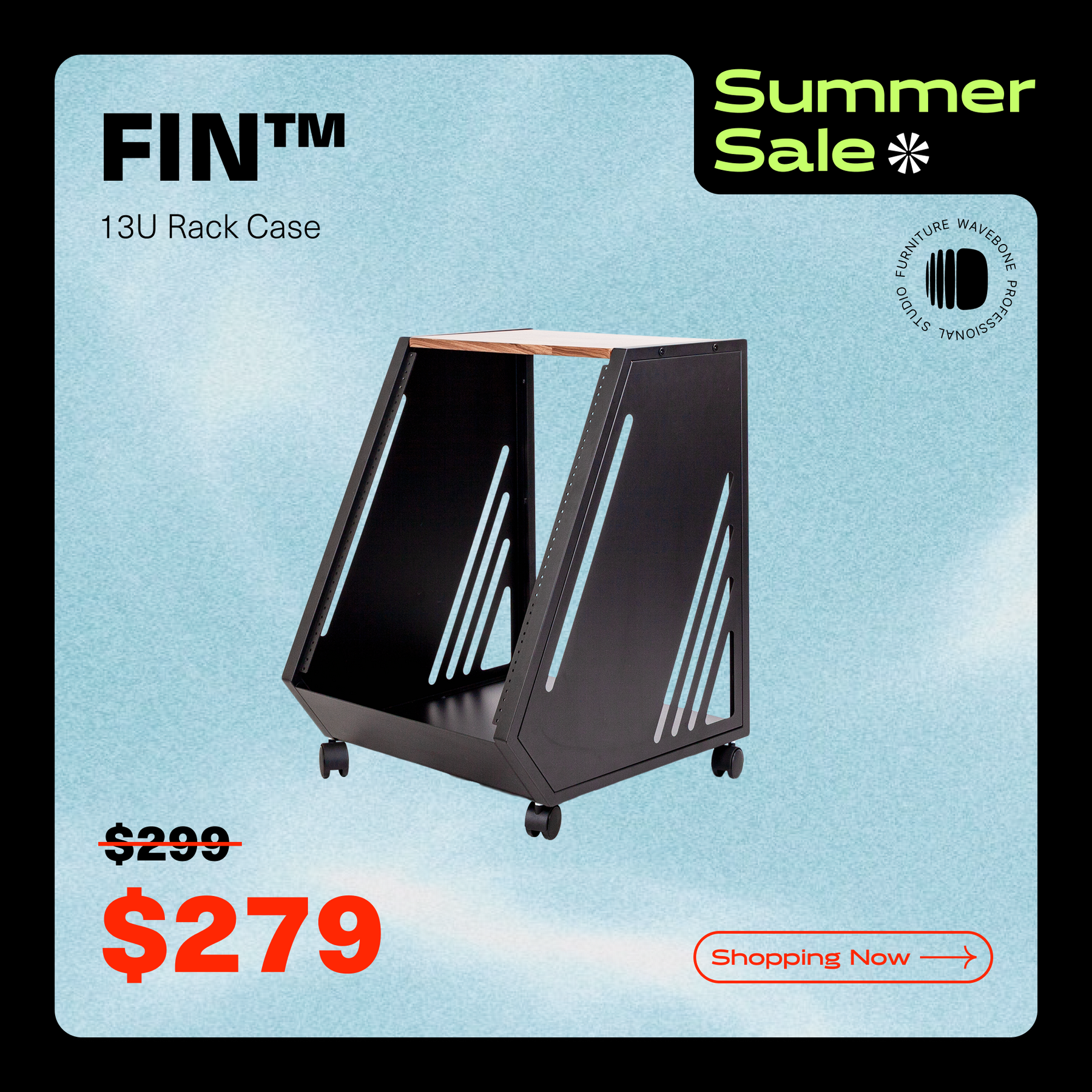 FIN™ 13U Rack Case