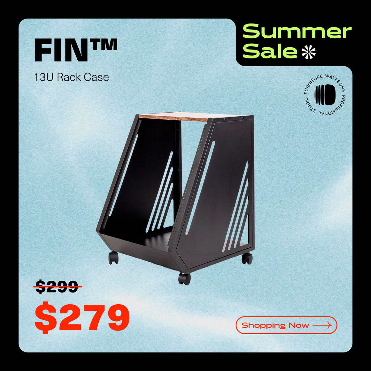 FIN™ 13U Rack Case