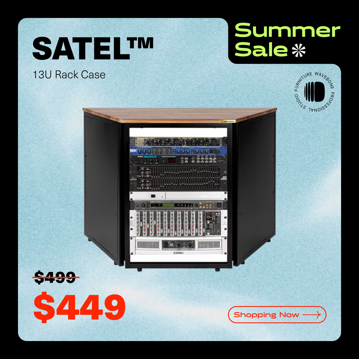 Satel™ 13U Rack Case